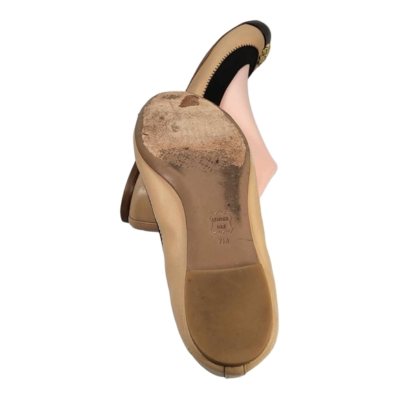 Tory Burch. Jolie Two-Tone Ballet Flat. Size 7 M - Picture 3 of 14